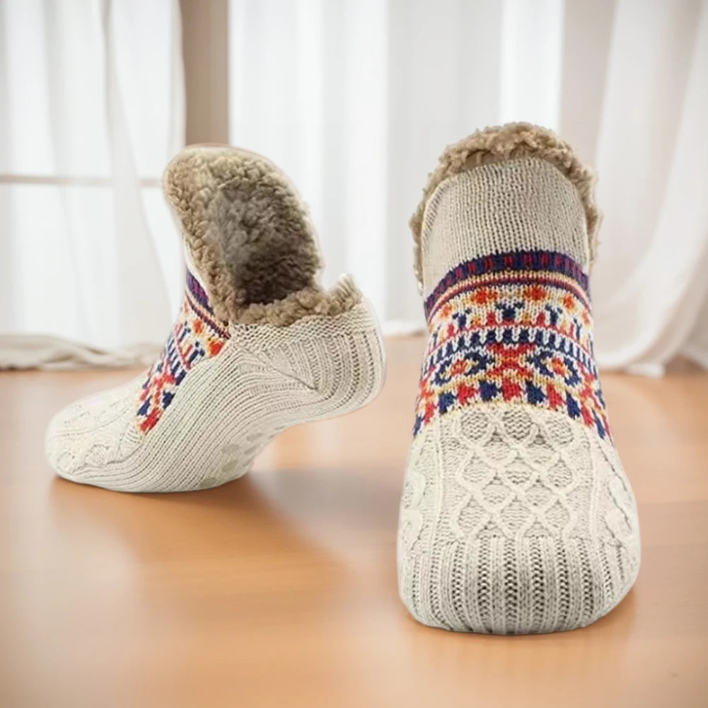 Chaussons Thermiques Hiver & Automne. Ultra Douces et Épaisses, Antidérapantes, Unisexe. Idéales pour la maison, le sommeil, le yoga ou les sols froids. Confort maximal, chaleur garantie. Vos pieds restent bien au chaud
