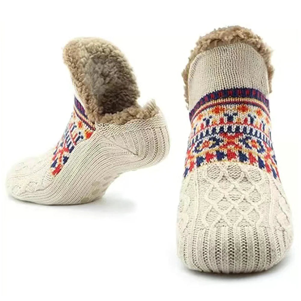 Chaussons Thermiques Hiver & Automne. Ultra Douces et Épaisses, Antidérapantes, Unisexe. Idéales pour la maison, le sommeil, le yoga ou les sols froids. Confort maximal, chaleur garantie. Vos pieds restent bien au chaud