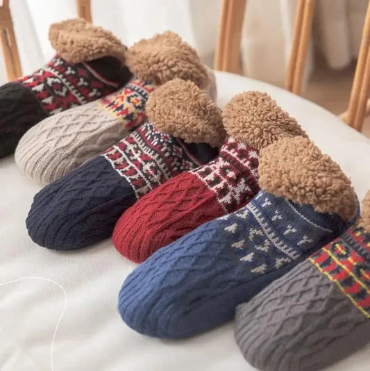 Chaussons Thermiques Hiver & Automne. Ultra Douces et Épaisses, Antidérapantes, Unisexe. Idéales pour la maison, le sommeil, le yoga ou les sols froids. Confort maximal, chaleur garantie. Vos pieds restent bien au chaud